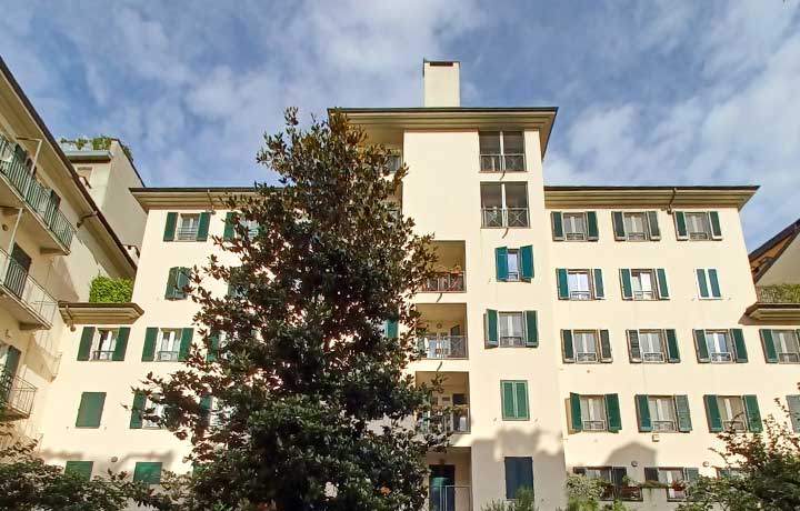 Residential building with centralized system