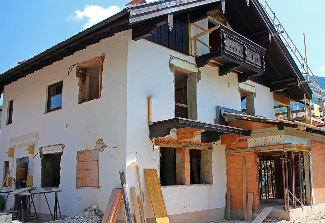 Kućište u fazi renoviranja u hladnim klimama